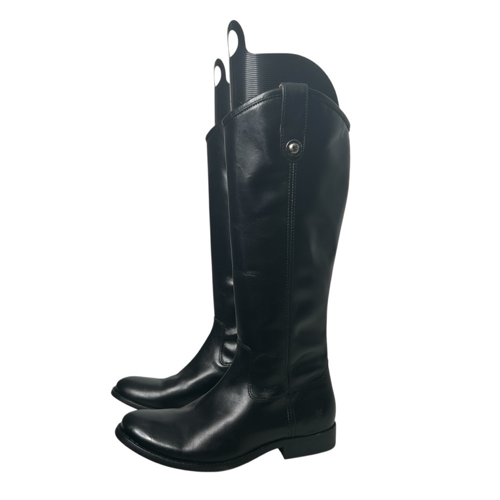 Frye Melissa Inside Zip Tall Riding Boot Women's US 6 Black Leather Equestrian - Picture 9 of 16